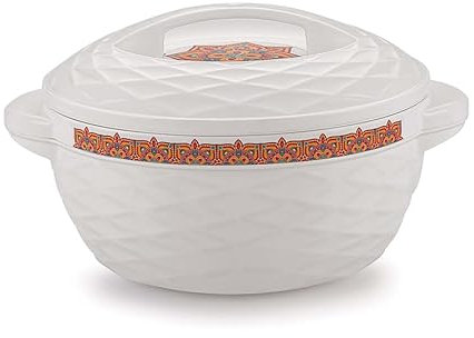 Nobel Rishabh Insulated Casserole HotPot Thermal Serving Bowl Keeps Food Hot or Cold for Long Hours, Outer Body of Plastic Inside Body of Stainless Steel (6000 ml)