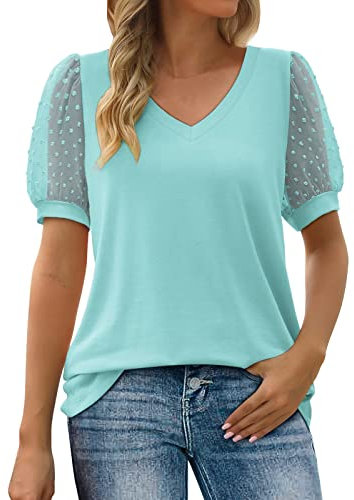 Prime Deals Bluse Donna Maniche Corte Maniche Corte Bianca Donna Top Con Schiena Scoperta Maglia Donna Lunga Per Leggings Blusa Curvy Donna Elegante Camicia Donna Satin Rosa Miei Ordini Offerta