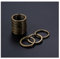 Lot de 30 anneaux fendus en bronze - 30 mm - En métal - Anneaux fendus - Ronds plats - Pour le bricolage, les clés, les accessoires plats