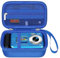 Elonbo Custodia per Ricoh GR IIIx HDF/GR IIIx/GR III HDF/GR III/GR II/GR Digital Camera, borsa da viaggio rigida per fotocamera compatta RICOH GR Premium, Blu