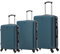 CELIMS - 3-teiliges Koffer Kofferset | Kabine + Medium + Groß | Reisekoffer ABS Lightweight | Kofferset 3 | Grün
