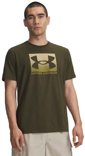Under Armour Men's Boxed Sports Updated Short Sleeve, Soft and Comfortable Men's T-Shirt, Long-Wearing Gym T-Shirt for Training and Athletics,Expedition Green / / Field Khaki,XS