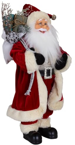 Christmas Paradise stehender Weihnachtsmann Sigurd rot Dekofigur mittel (45cm)