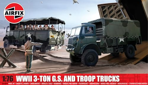 Airfix A03306A 3-Tonnen-4x4-Allzweck- und Truppentransporter aus dem Zweiten Weltkrieg. Plastikmodellbausatz