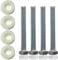 The Bed Village Yorkshire Headboard Fixings | 4 x Headboard Screws and Washers M8 x 50 | Secure and Durable Headboard Fixings for Headboards | Universal Fit Headboard Bolts | Steel Bed Bolts |