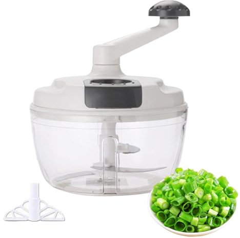 Robot culinaire manuel, hachoir manuel - Hachoir à manivelle multifonctionnel manuel,Robot à légumes rapide avec manivelle pliante, pour ail, salade, glace