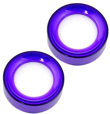 TOGEVAL 2stücke Fingerbefeuchter Schwammset Büro Geldzählen Fingerfeuchter Schwammbecher Transparent Violett Praktisch Für Finanzwesen Papier Handling Effizient