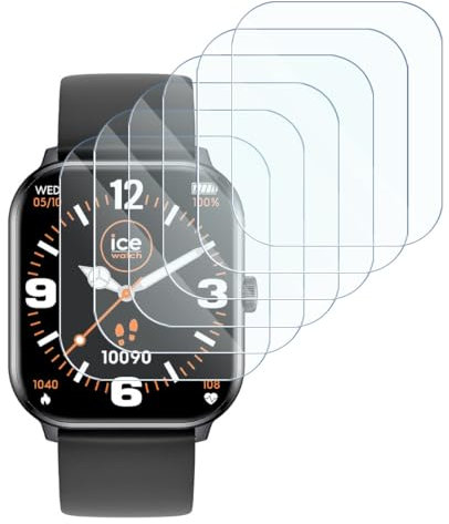 KARYLAX - Displayschutzfolie aus flexiblem Glas, Härtegrad 9H, kratzfest, kompatibel mit Casio G-Shock GW-M5610-1ER Smartwatch (6 Stück)