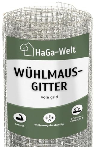 HaGa Wühlmausgitter aus Metall – 1m x 50m – Effektiver Schutz für Beete & Rasen | Umweltfreundliche Barriere gegen Wühlmaus | Robustes & Langlebiges Drahtgitter | auch als Hasendraht & Volierendraht