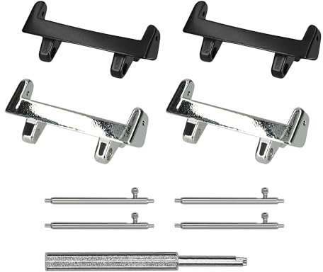 kwmobile Adaptador de correa compatible con Amazfit T-Rex 3-4x Conector de correa de reemplazo para smartwatch - Conexiones para correas de 22 mm