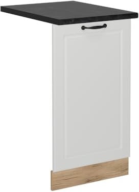 Vicco Pannello frontale della lavastoviglie R-Line, Bianco casa di campagna, 45 cm, PL Antracite