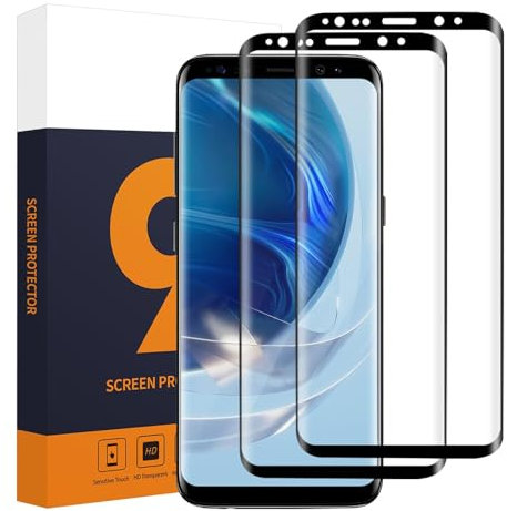 Carantee 2 Pièces Verre Trempé pour Samsung Galaxy S9+/S9 Plus, 3D Couverture Complète Ultra résistant vitre protection pour Galaxy S9 Plus, Sans Bulles Haute Sensibilité Tactile Film Protection écran