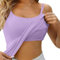 Camisole Pour Femme Top Haut Blanc Crop Soutien Léger Ete Noir Push-Up Réglable Grande Taille Tenue De Vacances À La Plage Debardeur Côtelés Mode