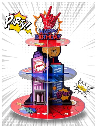 Spider Birthday Decoration Cupcake Stand Spider Party Supplies Food Holder