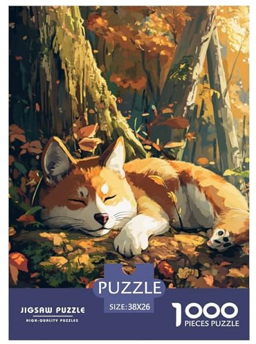 Shiba Inu 1000 Stücke Challenge Puzzle Clever Rätsel Für Erwachsene Und Kinder 38x26cm/1000pcs