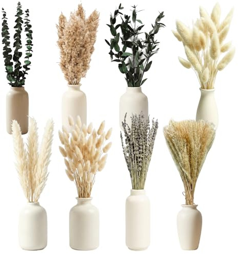 LIUYIDM 100 stycken torkade pampasdekorationer naturliga material torkade blommor dekoration torkade blommor naturliga konserverade blommor för bröllopsbord dekoration fest bohemisk