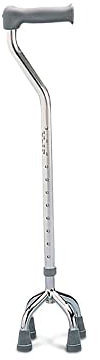 Days Adjustable Quadruped Walking Stick with Small Base,Comfortable Handle, Cane Provides Extra Support and Stability, Durablel Limited Mobility Aid, (Eligible for VAT relief in the UK)