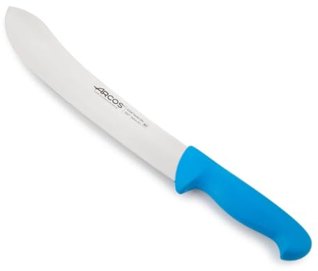 Arcos Fleischermesser aus Nitrum Edelstahl - Professionelles Küchenmesser zum Schneiden von Fleisch, Fisch und Gemüse - Ergonomischer Griff aus Polyoxymethylen, Serie 2900, Farbe Blau