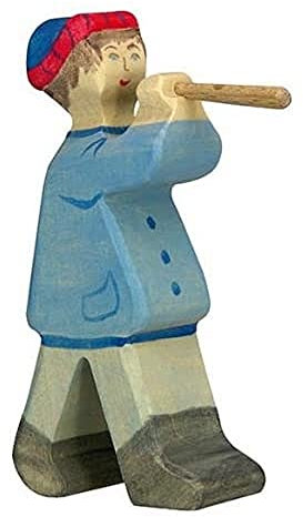 Holztiger Hirte mit Flöte 2, 80304