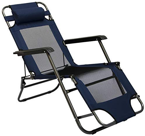 AMANKA Liegestuhl 155x60cm - Campingstuhl Sonnenliege Strandliege Gartenliege Klappliege