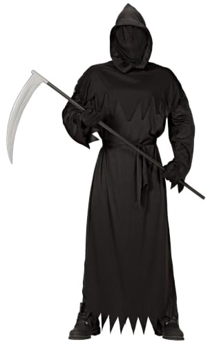 W WIDMANN MILANO Party Fashion - Kostüm Sensenmann, schwarzes Gewand, Grim Reaper, Halloween