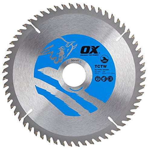 OX Wood Cutting Circular Saw Blade 184/30mm, 60 Teeth ATB