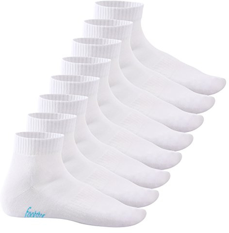 Footstar Damen & Herren Kurzschaft Socken mit Frottee-Sohle (8 Paar) Sneak It!