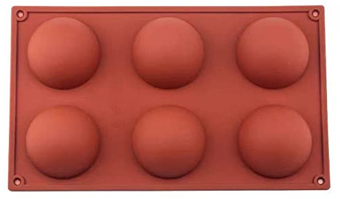 Amison Stampo Silicone Muffin, Brownie, Cupcake, Dolci, Budino, Cubetti di Ghiaccio e Gelatina, Mezza Sfera