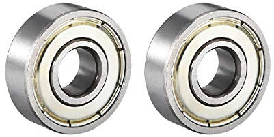 sourcing map 2 Stück 608ZZ Kugellager Doppelschild 8mmx22mmx7mm Kohlenstoffstahl Z1