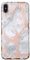 Rose Gold Chrome White Marble iPhone Xs Case/iPhone X Case - Premium Protective Cover - Cute Phone Cases for Girls & Women [Drop Test Certified]