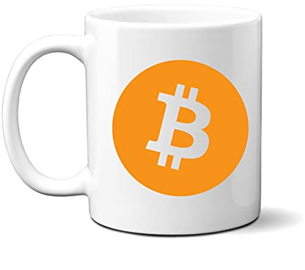 Ink Trendz Taza de café Bitcoin para amantes de la criptomoneda BTC 11 oz taza de café
