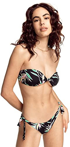 Billabong Sol Searcher - Top de bikini bandeau con nudo para Mujer