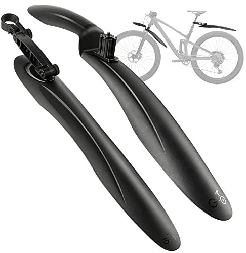 lintwence Fahrrad Schutzblech Set für 24-29 Zoll Räder - Schutzbleche Mountainbike, Fahrrad Schutzblech, MTB Schutzblech - Universales Zubehör, Vorne Hinten, Schutz vor Schmutz, Einstellbar