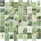 EDUS Grünes Wand-Collage-Set, ästhetische Bilder, botanische ästhetische Wandkunstdrucke, 54 Stück, 10,2 x 15,2 cm, Poster für Teenager, Mädchen, Raumdekoration, grünes Collage-Set für Wand,
