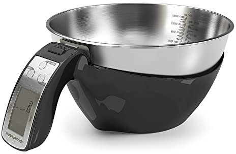 Básculas de Cocina Escalas de Cocina, Gama Equip, Escalas Digitales de 3 en 1 con jarras, Alimentos Negros Pesaje de Cocina Escala de Acero Inoxidable Cocina Cocina Escala de la báscula for Hornear