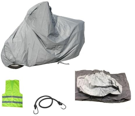 Compatible con Suzuki GN 125 - Funda impermeable para parabrisas y baúl con forro polar para moto scooter Maxiscooter y Maximmoto 296 x 105 x 127 cm