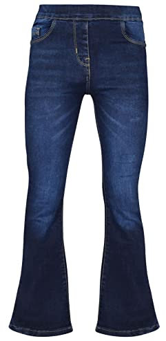 A2Z 4 Kids Mädchen Denim Jeans Komfort Strecken Jeggings Glocke Bottom - Jeans JN36 Dark Blue._5-6