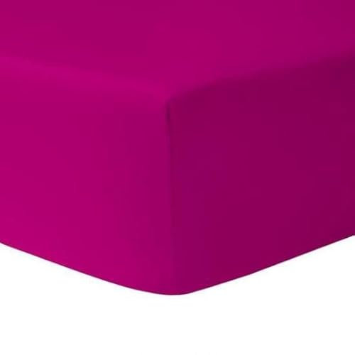 Drap Housse Coton (Fuchsia, 180 X 200 cm)