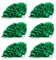 MOUMOUTEN Cheerleading Poms, 6 Stück Kunststoff farbige Bälle Cheerleader Pompom Dekoration für Sport Party Zubehör Tanzball Party Party Sport Pompons Cheer Pom(7 Farben)(Grün)