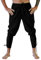 YAOHUOLE Mitteralter Hose Herren schwarz Gothic Cosplay Costume Piratenhose Cosplay Kostüm Loose Fit Schwarz S