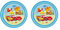 ALMACENESADAN 4733, Pack Disney Cars, Lightning mcqeen; consisting of 2 Reusable Plates for Birthdays, Snacks, or Everyday use, Diameter 18.5 cm; Reusable, BPA-Free