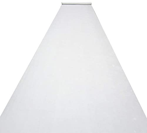 Tapis De Couloir Mariage Blanc Tapis De Couloir D'événement, Tapis De Couloir Antidérapant Rouleau De Tapis De Couloir pour Décoration De Mariage Église Fête Bal Plage, 1 m De Large 2mm D'épaisseur (