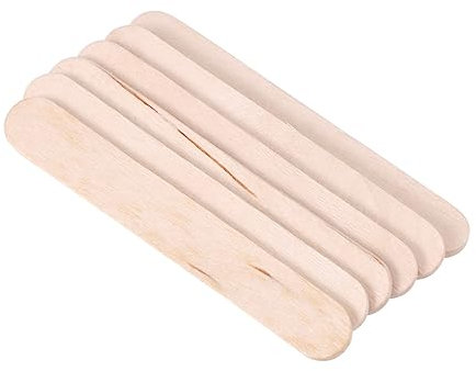 EXCEART 50 Stück Diy & Handwerk Bastelstock Aus Holz Hölzernes Gebäudemodell Holz Popsicle Sticks Holzstäbchen Zum Basteln Handgefertigte Holzstäbchen Eisstiele Planke Handbuch Kind Bambus