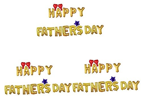 Amosfun 3st Luftballons Zum Vatertag Glücklicher Vatertagsballon Vatertagsdekoration Emulsion Schmücken