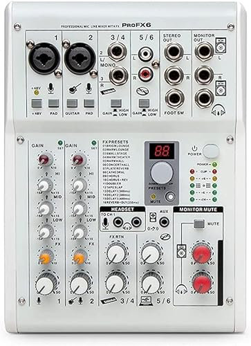 YOGAYE Professional Digital Mixer Audio Interface Dj Sound Card Consoel with Phantom Power Equipment