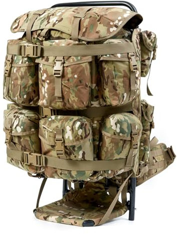MT Alice Militär-Rucksack aus Aluminium, extra groß, für Jagd, MOLLE, taktisches Design, Ripstop-Nylongewebe, Multikamera, Alice Pro System