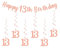bng-bng 13. Geburtstag Offizielle Teenager Party Dekorationen Mädchen Rose Gold mit Happy 13th Birthday Wimpelkette Banner Hängende Wirbel Luftschlangen für 13 Jahre alt Geburtstag Jahrestag Party