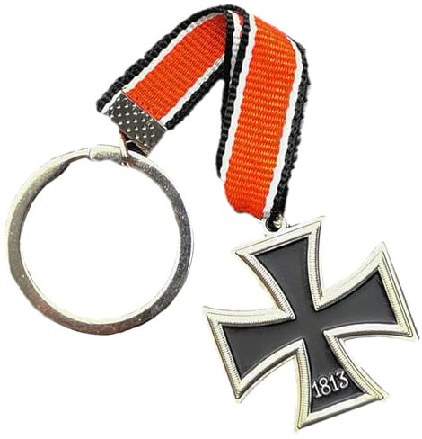 Eterspr Abzeichen Schlüsselanhänger, Metallabzeichenrolle Schlüsselanhänger mit Symbolen, für Schlüssel Taschenlampe Draussen Camping Wandern Rucksack Männer Frau(mit Zeichenmarke)