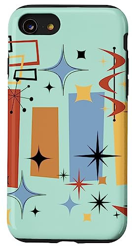 Hülle für iPhone SE (2020) / 7 / 8 Retro Mid Century Modern MCM Vibe Ästhetische Kitsch Kunst