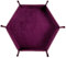 Tragbares faltbares Würfeltablett Würfelhalter Aufbewahrungsbox Sechseck-Würfel Rolling Dice Folding Tray Spiel Tisch Spiel Würfel Halter Aufbewahrungsbox